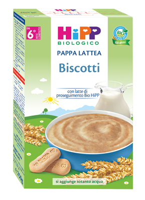 HIPP BIO PAPPA LATTEA BISCOTTI 250 G - Farmacia Mortise