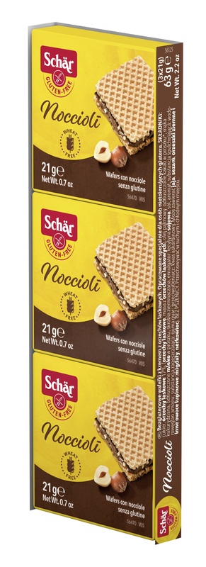 SCHAR NOCCIOLI' WAFERS CON NOCCIOLE 3 PEZZI DA 21 G - Farmacia Mortise