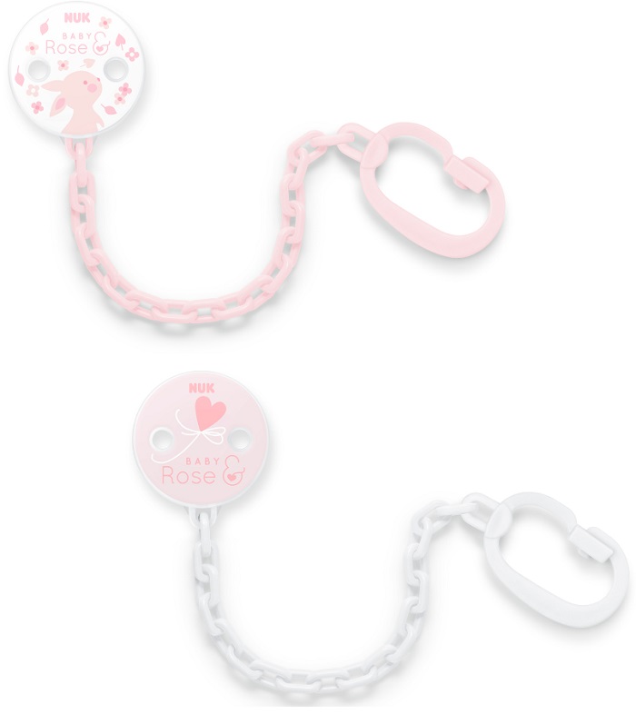 NUK ROSE & BLUE CATENELLA PORTASUCCHIETTO ROSA - Farmacia Mortise