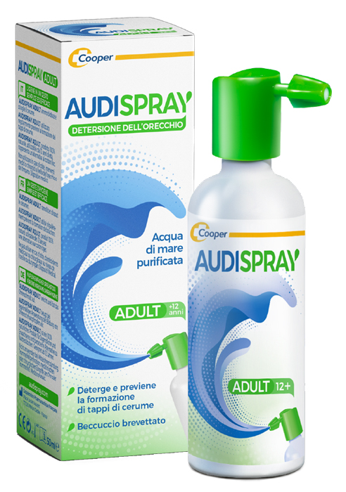 AUDISPRAY ADULT SOLUZIONE DI ACQUA DI MARE IPERTONICA SPRAY SENZA GAS DETERSIONE ORECCHIO 50 ML - Farmacia Mortise