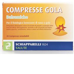 SCHIAPPARELLI COMPRESSE GOLA BALSAMICHE 20 COMPRESSE - Farmacia Mortise