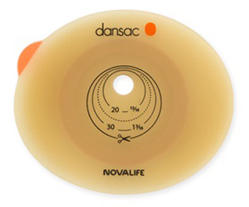 PLACCA PER COLO ILEO ED UROSTOMIA DANSAC NOVALIFE2 43MM RITAGLIABILE 10-35 - Farmacia Mortise