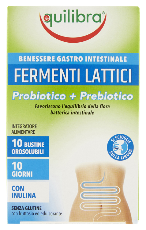 FERMENTI LATTICI PROBIOTICO + PREBIOTICO 10 BUSTINE OROSOLUBILI - Farmacia Mortise