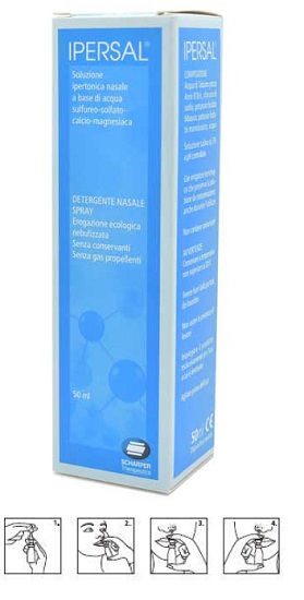 SOLUZIONE IPERTONICA IPERSAL SPRAY NASALE 50 ML - Farmacia Mortise