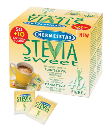 HERMESETAS STEVIA 50+10 BUSTINE - Farmacia Mortise