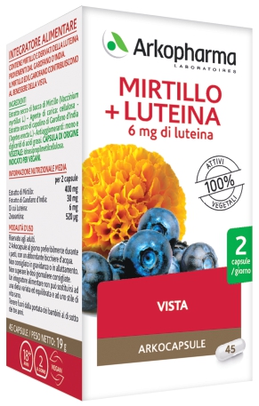 ARKO CAPSULE MIRTILLO+LUTEINA 45 CAPSULE - Farmacia Mortise