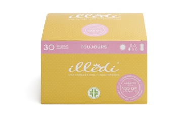 ILLEDI TOUJOURS SALVASLIP ANATOMICI COTONE ORGANIC 30 PEZZI - Farmacia Mortise