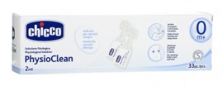 CHICCO PHYSIOCLEAN SOLUZIONE FISIOLOGICA 33 FLACONCINI 2 ML - Farmacia Mortise