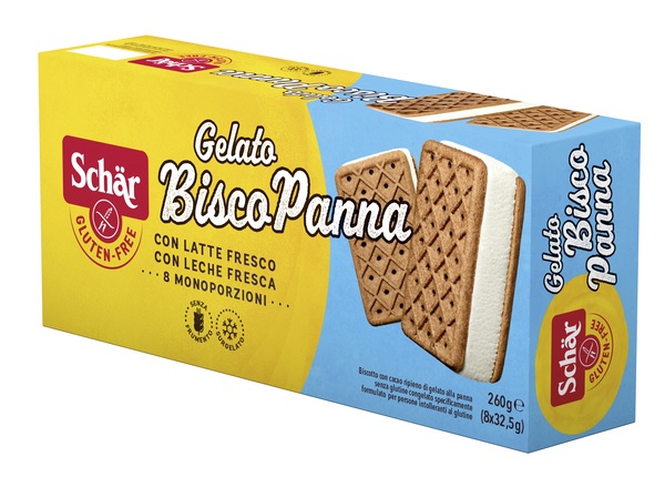 SCHAR SURGELATI GELATO BISCO PANNA CON LATTE FRESCO 8 PEZZI DA 32,5 G - Farmacia Mortise