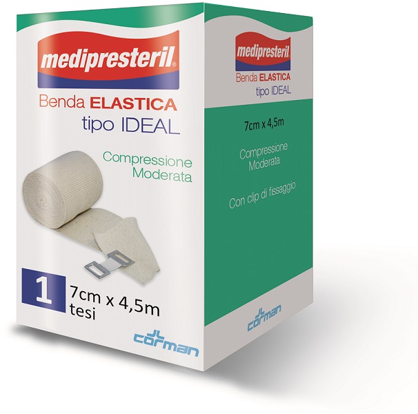 BENDA ELASTICA MEDIPRESTERIL IDEAL CM7X45MT - Farmacia Mortise
