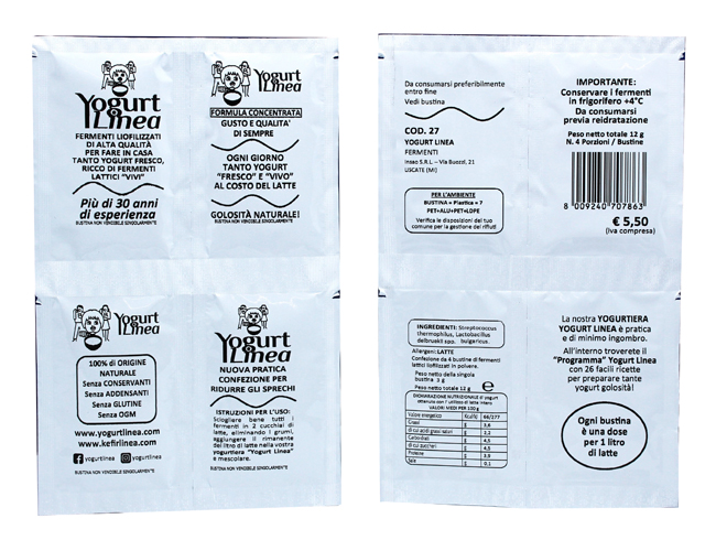 YOGURT LINEA FERMENTI LIOFILIZZATI 4 BUSTINE DA 6,5 G - Farmacia Mortise