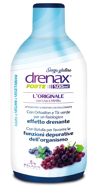 DRENAX FORTE L'ORIGINALE CON UVA E MIRTILLO 500 ML - Farmacia Mortise