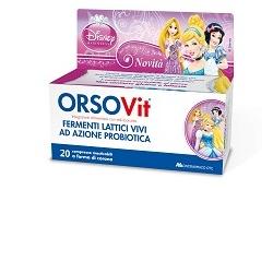ORSOVIT FERMENTI LATTICI DISNEY PRINCESS 20 COMPRESSE - Farmacia Mortise