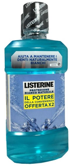 LISTERINE PROTEZIONE BIANCO NATURALE BUNDLE 2 X 500 ML - Farmacia Mortise