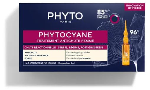 PHYTO PARIS PHYTOCYANE TRATTAMENTO ANTICADUTA CAPELLI DONNA 12 FIALE 7,5 ML - Farmacia Mortise