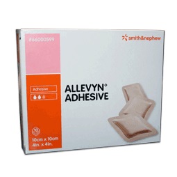 MEDICAZIONE ALLEVYN ADHESIVE 10 CM X 10 CM 10 PEZZI - Farmacia Mortise