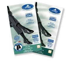 CALZA UOMO COTONE 70 DENARI  MEDIA NERO - Farmacia Mortise