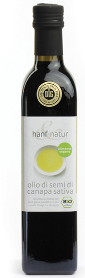 HANF&NATUR CANAPA OLIO DI SEMI BIO 500 ML - Farmacia Mortise