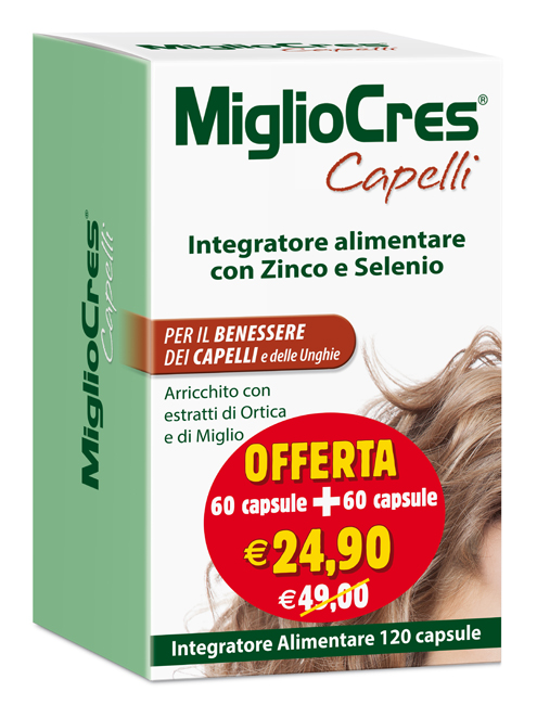 MIGLIOCRES 60+60 CAPSULE 60 G PROMOZIONE - Farmacia Mortise