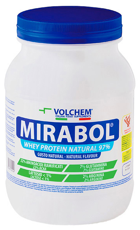 MIRABOL WHEY PROTEIN NATURAL 97 750 G - Farmacia Mortise