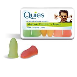 TAPPO AURICOLARE QUIES SCHIUMA 3 PAIA - Farmacia Mortise