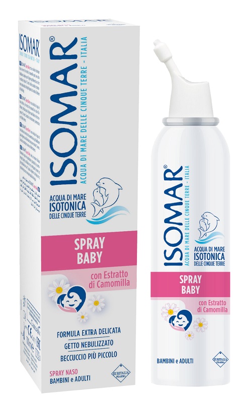 ISOMAR SPRAY BABY CON CAMOMILLA 100 ML - Farmacia Mortise