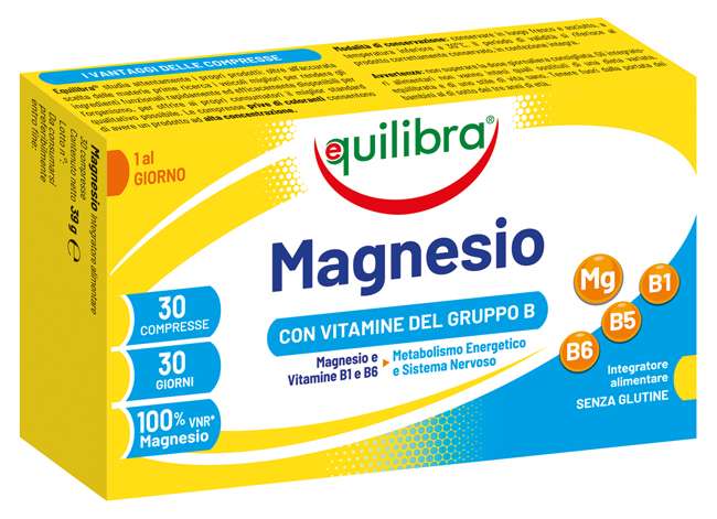 MAGNESIO CON VITAMINE GRUPPO B 30 COMPRESSE - Farmacia Mortise