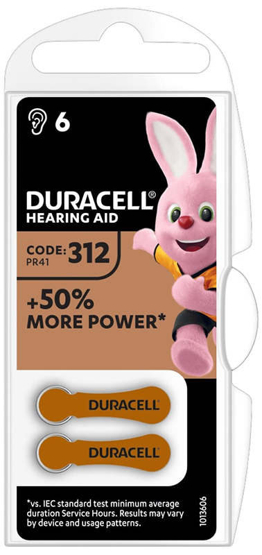 DURACELL EASY TAB 312 MARRONE BATTERIA PER APPARECCHIO ACUSTICO - Farmacia Mortise