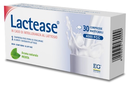 LACTEASE 4500 FCC AROMA MENTA 30 COMPRESSE MASTICABILI - Farmacia Mortise