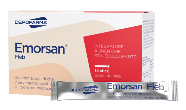 EMORSAN FLEB 14 STICK PACK DA 15 ML - Farmacia Mortise