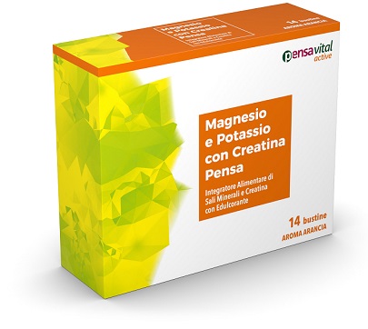 MAGNESIO E POTASSIO CON CREATINA ARANCIA PENSA 14 BUSTINE - Farmacia Mortise
