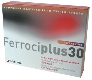 FERROCIPLUS 30 24 COMPRESSE MASTICABILI - Farmacia Mortise