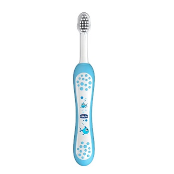 CHICCO SPAZZOLINO PRIMI DENTI DA LATTE AZZURRO 6-36 MESI - Farmacia Mortise