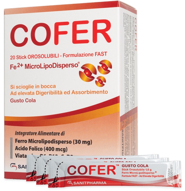 COFER 20 STICK OROSOLUBILI DA 1,6 G GUSTO COLA - Farmacia Mortise