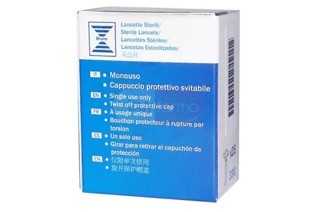 LANCETTE PUNGIDITO BRUNO 25 PEZZI - Farmacia Mortise