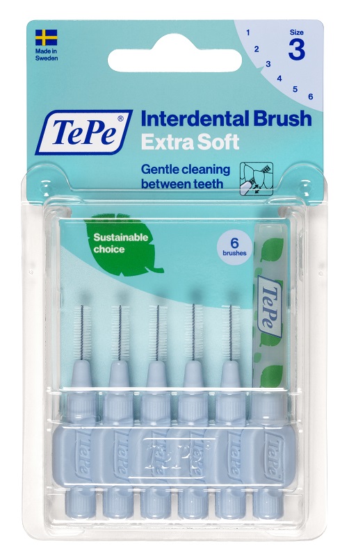 TEPE SCOVOLINO XSOFT BLU 0,6 MM 6 PEZZI - Farmacia Mortise