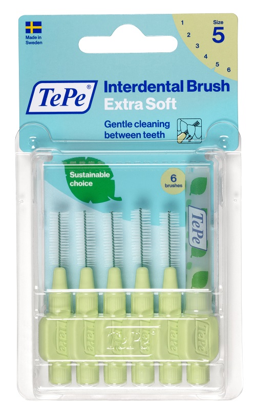 TEPE SCOVOLINO XSOFT VERDE 0,8MM 6 PEZZI - Farmacia Mortise