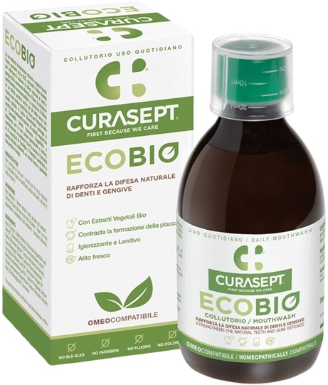CURASEPT COLLUTORIO ECOBIO 300 ML PHARMADENT - Farmacia Mortise