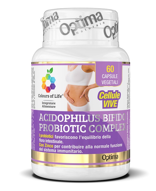 COLOURS OF LIFE ACIDOPHILUS BIFIDO COMPLEX 60 CAPSULE VEGETALI 500 MG - Farmacia Mortise
