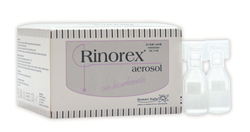 FIALA PER AEROSOL RINOREX BICARBONATO 25 FIALE 3 ML - Farmacia Mortise