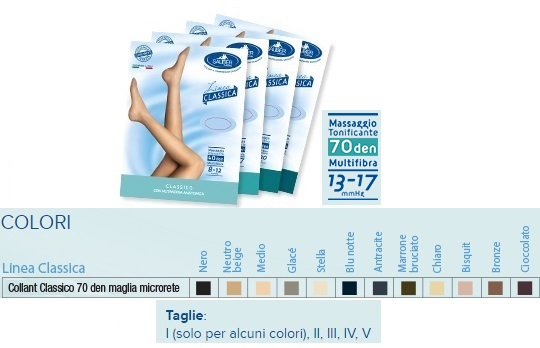 SAUBER COLLANT 70 DENARI MAGLIA MICRORETE BRONZE 3 LINEA CLASSICA - Farmacia Mortise