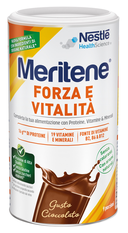 MERITENE FORZA E VITALITA' CIOCCOLATO 270 G - Farmacia Mortise