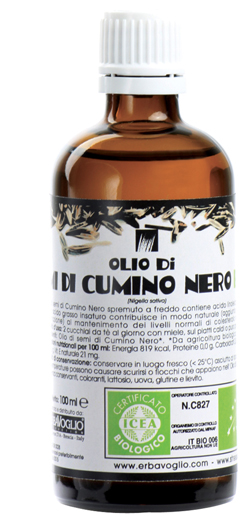OLIO SEMI CUMINO NERO BIOLOGICO - Farmacia Mortise