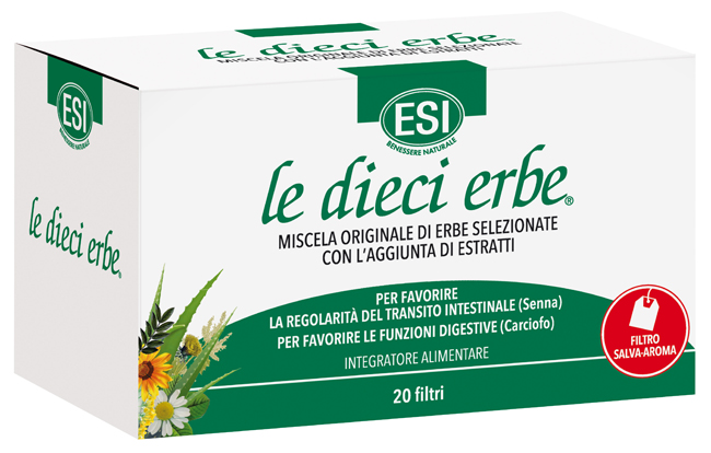 ESI LE DIECI ERBE TISANA 20 FILTRI - Farmacia Mortise