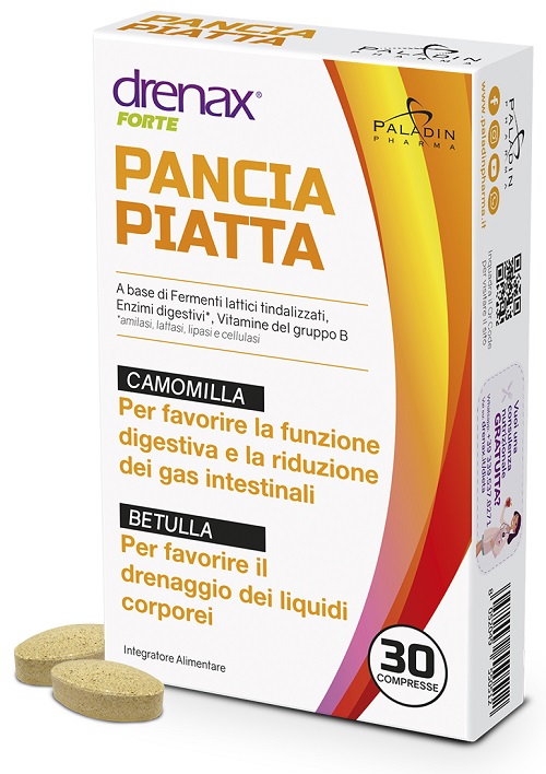 DRENAX FORTE PANCIA PIATTA 30 COMPRESSE - Farmacia Mortise