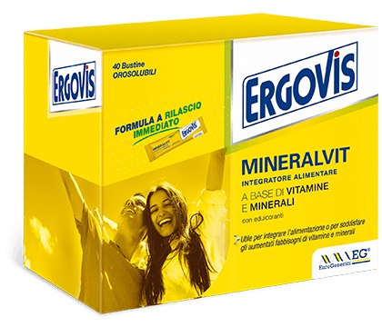 ERGOVIS MINERALVIT 20 BUSTE OROSOLUBILI 60 G - Farmacia Mortise