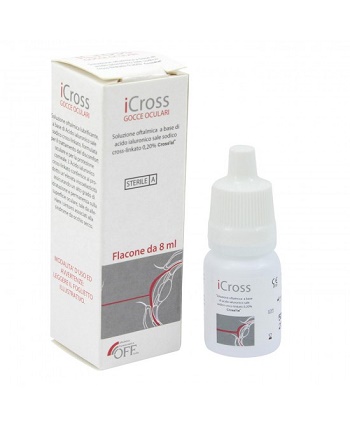 ICROSS GOCCE OCULARI SOLUZIONE OFTALMICA ACIDO IALURONICO CROSS-LINKATO 0,2% 8 ML - Farmacia Mortise