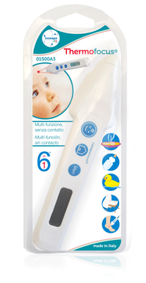 TERMOMETRO CLINICO A DISTANZA THERMOFOCUS 01500A3 NEW PACK IN BLISTER - Farmacia Mortise