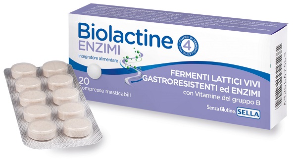 BIOLACTINE ENZIMI 20 COMPRESSE NUOVA FORMULA - Farmacia Mortise