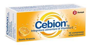 CEBION EFFERVESCENTI VITAMINA C ARANCIA 10 COMPRESSE - Farmacia Mortise